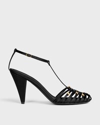 CAGE SANDALEN MIT ABSATZ AUS Satin - SCHWARZ -  - 1 | CELINE