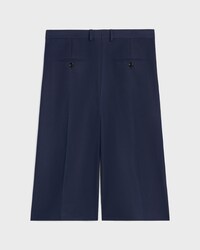 petite bermudas IN cotton and wool gabardine - NAVY -  - 2 | CELINE