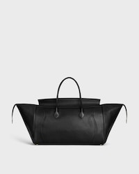 LUGGAGE GRANDE DE PIEL DE CORDERO BRILLANTE FLEXIBLE - NEGRO - LUGGAGE - 2 | CELINE
