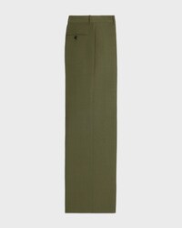 STRAIGHT-LEG TROUSERS - OLIVE -  - 2 | CELINE