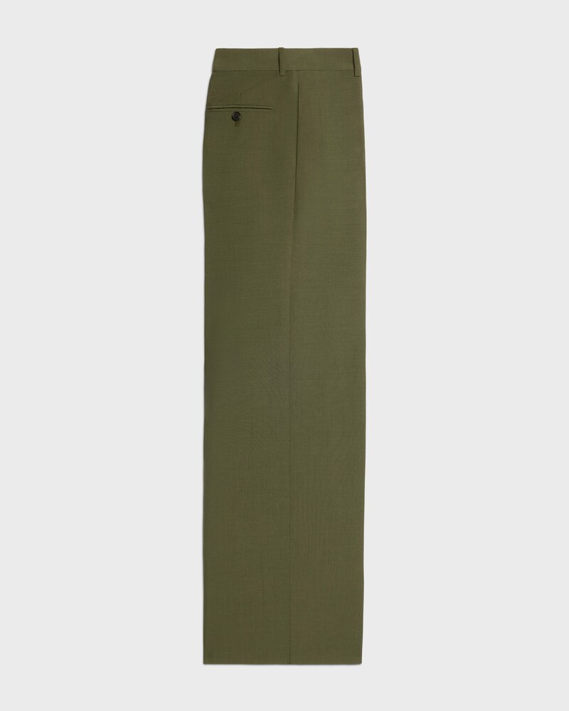 STRAIGHT-LEG TROUSERS - OLIVE -  - 1 | CELINE