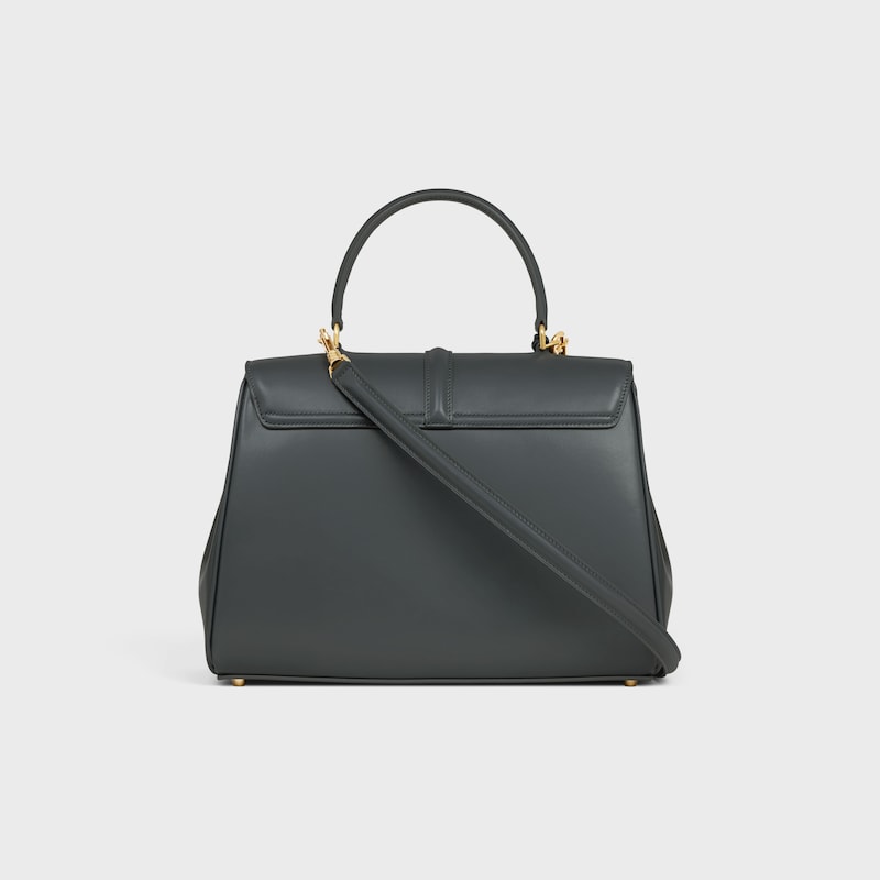 Classique 16 Bag in satinated calfskin - SLATE GREY - 16 - 1 | CELINE