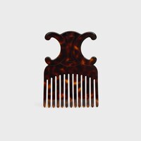 Triomphe Hair Comb in acetate - DARK HAVANA - SMALL GIFTS - 1 | CELINE