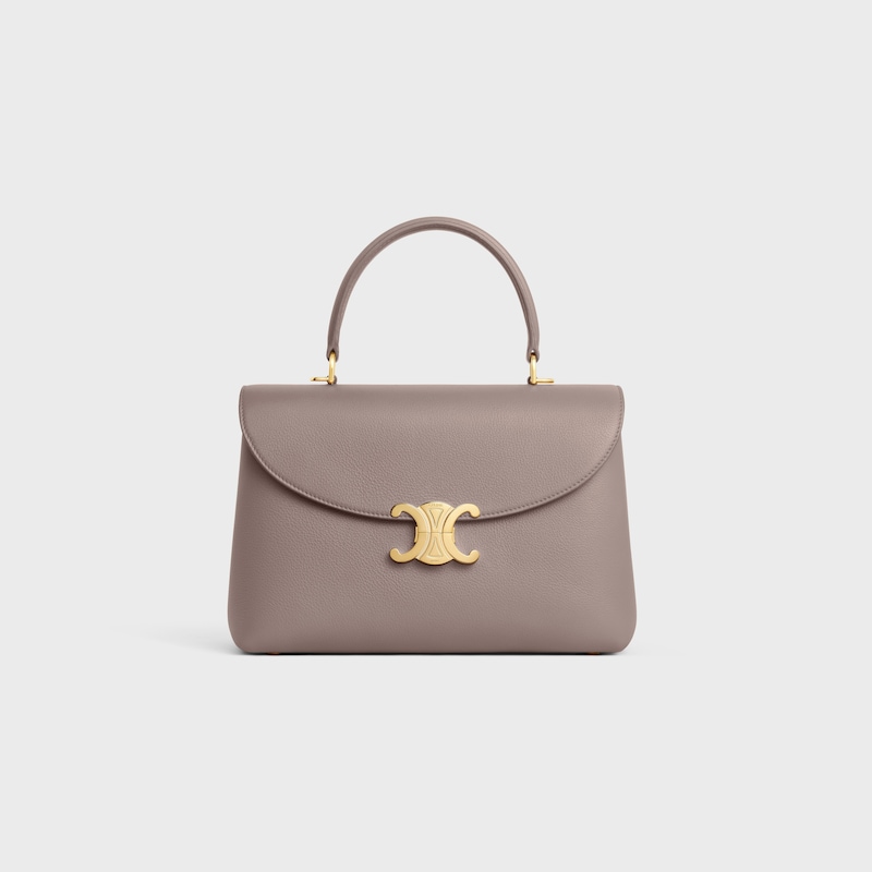 MEDIUM NINO BAG IN SUPPLE GRAINED CALFSKIN - PEBBLE - NINO - 1 | CELINE