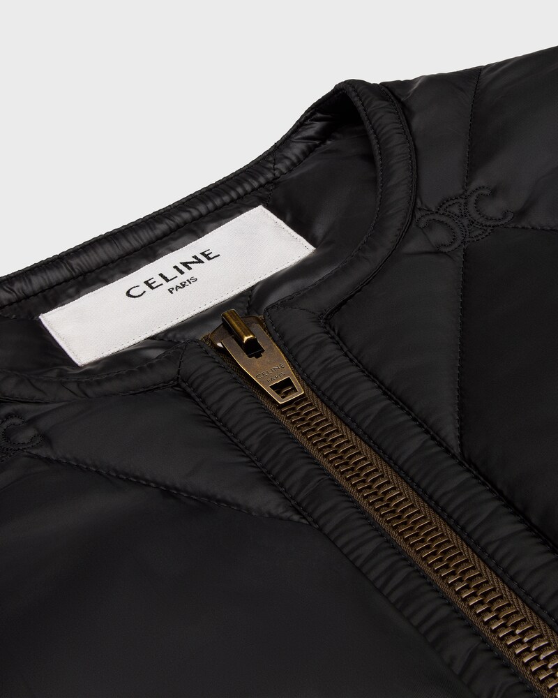casaco acolchoado em nylon leve - PRETO - - 1 | CELINE