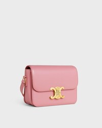 Teen Triomphe Bag in shiny calfskin - ROSE - HAND-PICKED GIFTS - 2 | CELINE