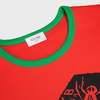 HARRY’S BAR PARIS t-shirt IN ribbed cotton jersey - RED / GREEN -  - 2 | CELINE