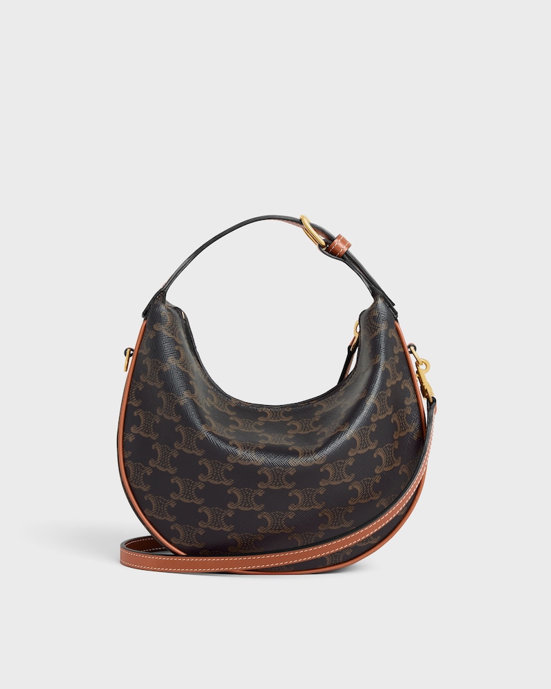 Teen Celine Lulu IN Toile Triomphe - TAN - TOP-HANDLE BAGS - 1 | CELINE