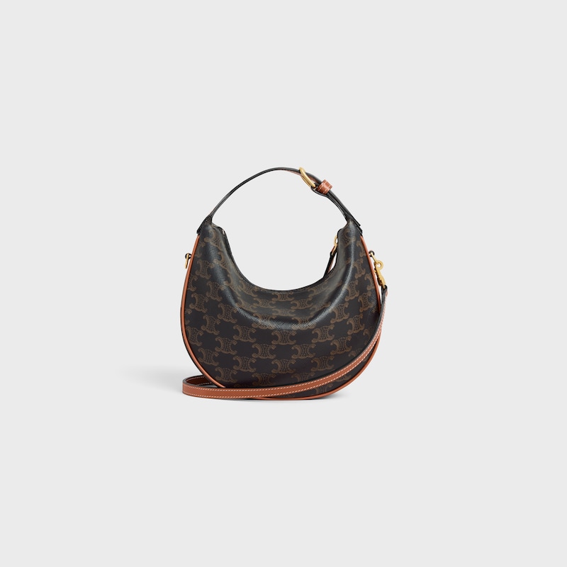Teen Celine Lulu IN TRIOMPHE CANVAS AND CALFSKIN - TAN - CROSS-BODY BAGS - 1 | CELINE