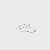triomphe visor IN WASHED COTTON GABARDINE - WHITE / NAVY -  - 2 | CELINE