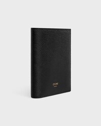 COMPACT WALLET TRIOMPHE CHARMS IN GRAINED CALFSKIN - BLACK - WALLETS - 2 | CELINE