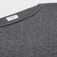 JERSEY CON CUELLO BARCO DE LANA Y CACHEMIRA - GRIS OSCURO -  - 2 | CELINE