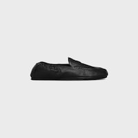 ADAM LOAFER WITH TRIOMPHE IN GOATSKIN - BLACK -  - 1 | CELINE