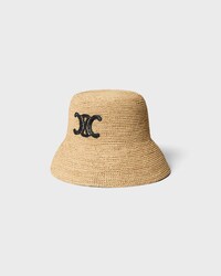 triomphe bucket hat in raffia - MIEL -  - 2 | CELINE