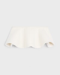 peplum IN cashmere and wool natté - WHITE -  - 2 | CELINE