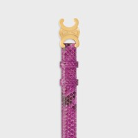 CINTURÓN TRIOMPHE 25 MM DE PIEL DE PITÓN - MAGENTA -  - 2 | CELINE