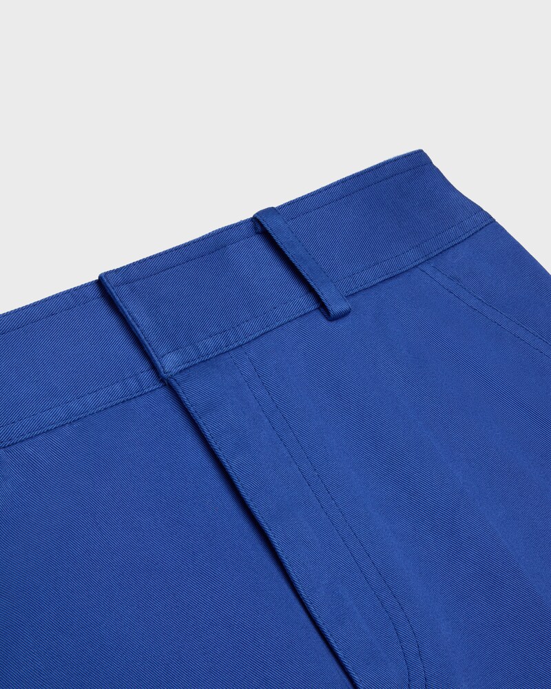 trousers IN cotton twill - BLUE AMERICANA -  - 1 | CELINE