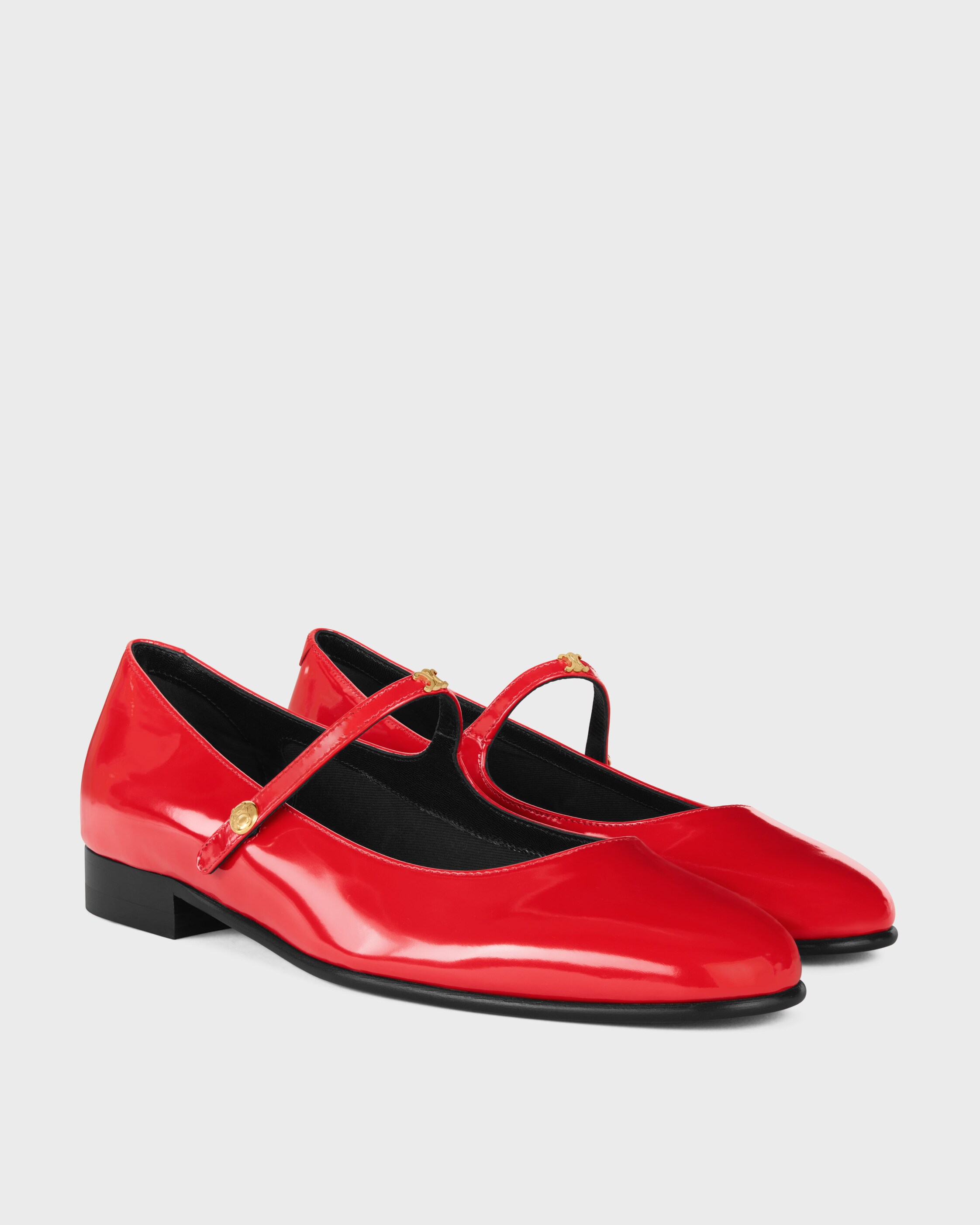CITY BALLERINA IN GLOSSY CALFSKIN - ULTRA RED | CELINE