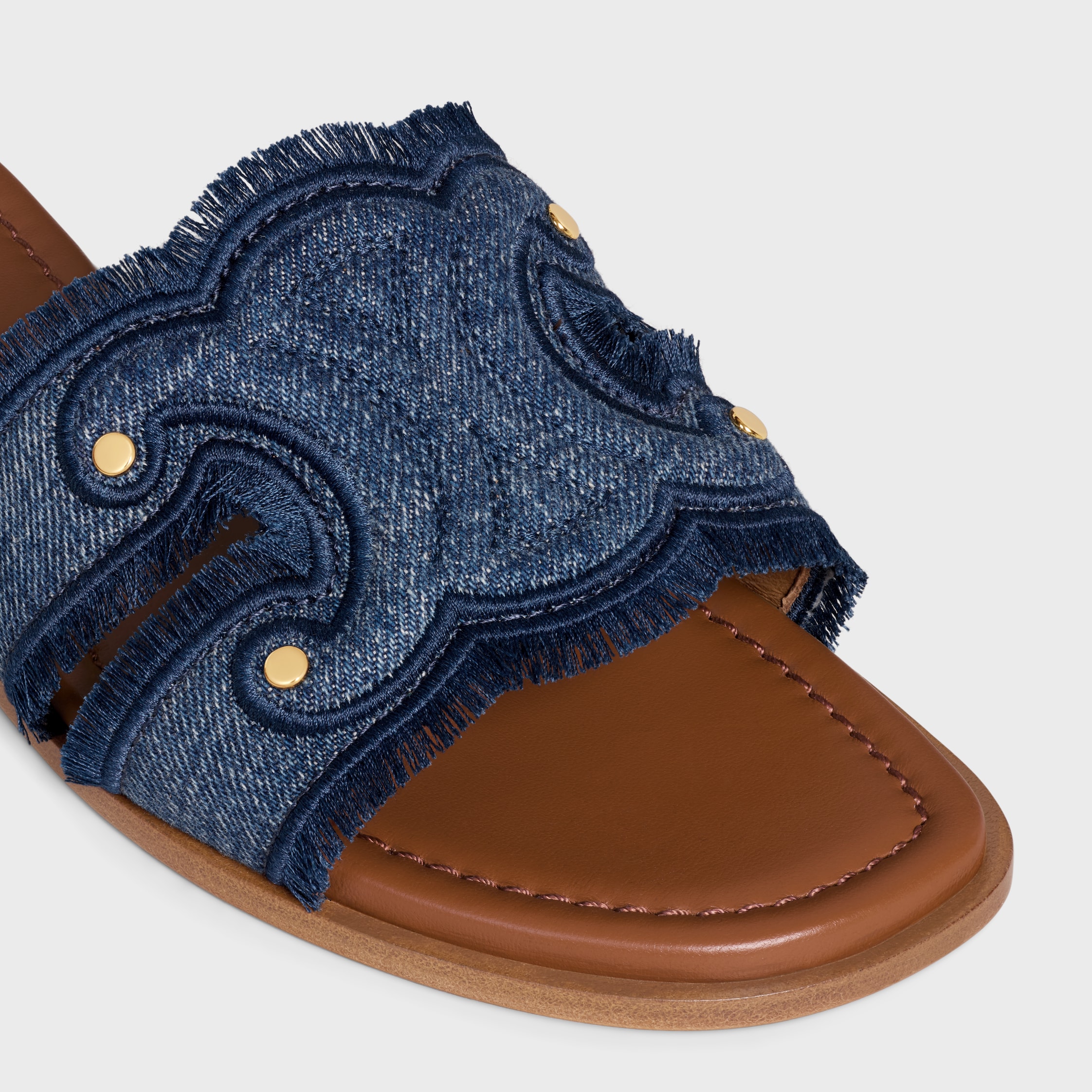 セリーヌデニムサンダル MARINA MULE IN DENIM - BLUE | CELINE