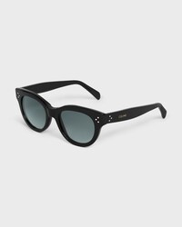 Round S332 sunglasses in Acetate - BLACK -  - 2 | CELINE