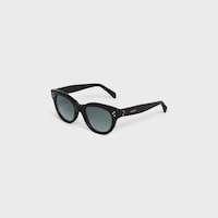 Round S332 sunglasses in Acetate - BLACK -  - 2 | CELINE