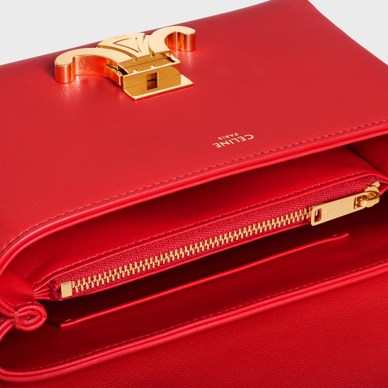 TEEN NINO BAG IN SUPPLE GRAINED CALFSKIN - ULTRA RED - HIVER CELINE - WINTER SELECTION - 1 | CELINE