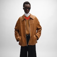 jacket IN plongé lambskin - TOBACCO -  - 2 | CELINE