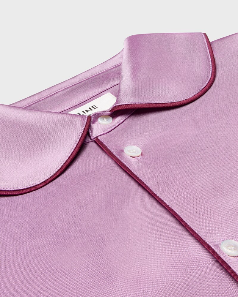 pyjama shirt IN silk satin - GLYCINE -  - 1 | CELINE