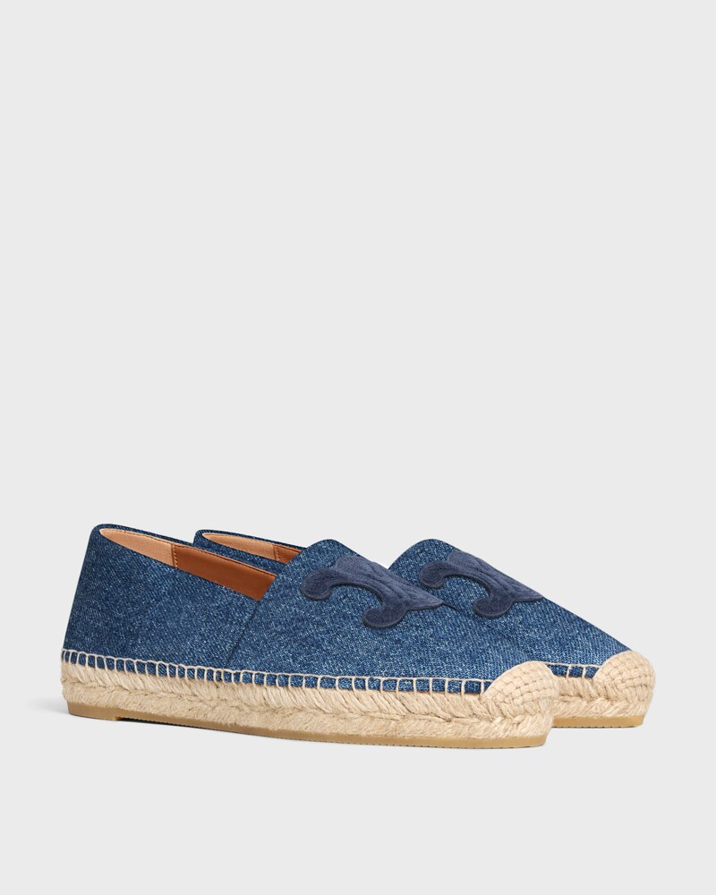 LES ESPADRILLES CELINE IN Denim and Suede Calfskin - BLUE -  - 1 | CELINE