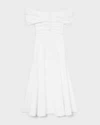 dress IN cotton poplin - WHITE -  - 1 | CELINE