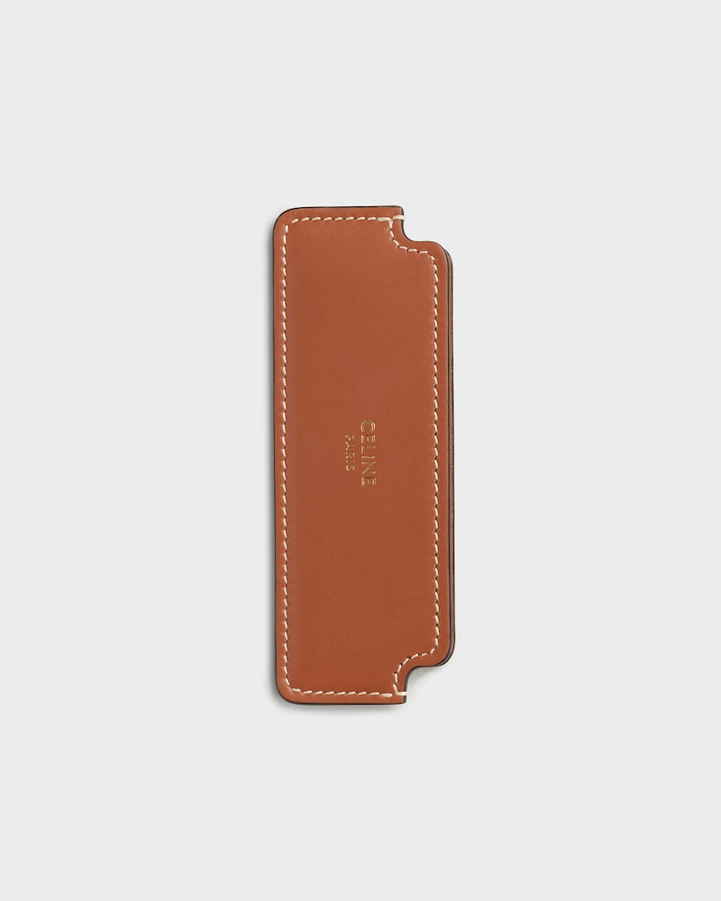 Moustache Comb WITH CASE in Natural Calfskin - Tan - BEAUTY ACCESSORIES - 1 | CELINE
