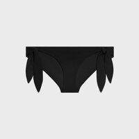Cueca de Biquíni em Jersey Mate - PRETO - - 1 | CELINE