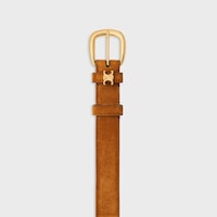 VIVIENNE BELT 25MM IN Suede Calfskin - FAUVE -  - 2 | CELINE