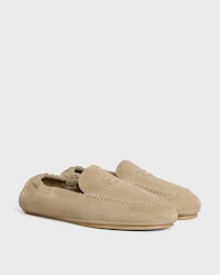 ADAM LOAFER IN SUEDE CALFSKIN - BEIGE -  - 2 | CELINE