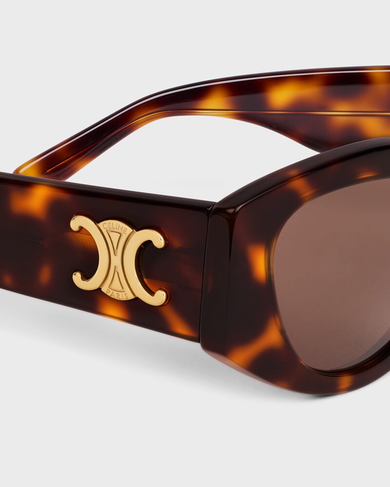Triomphe 15 Sunglasses in Acetate - DARK HAVANA -  - 1 | CELINE