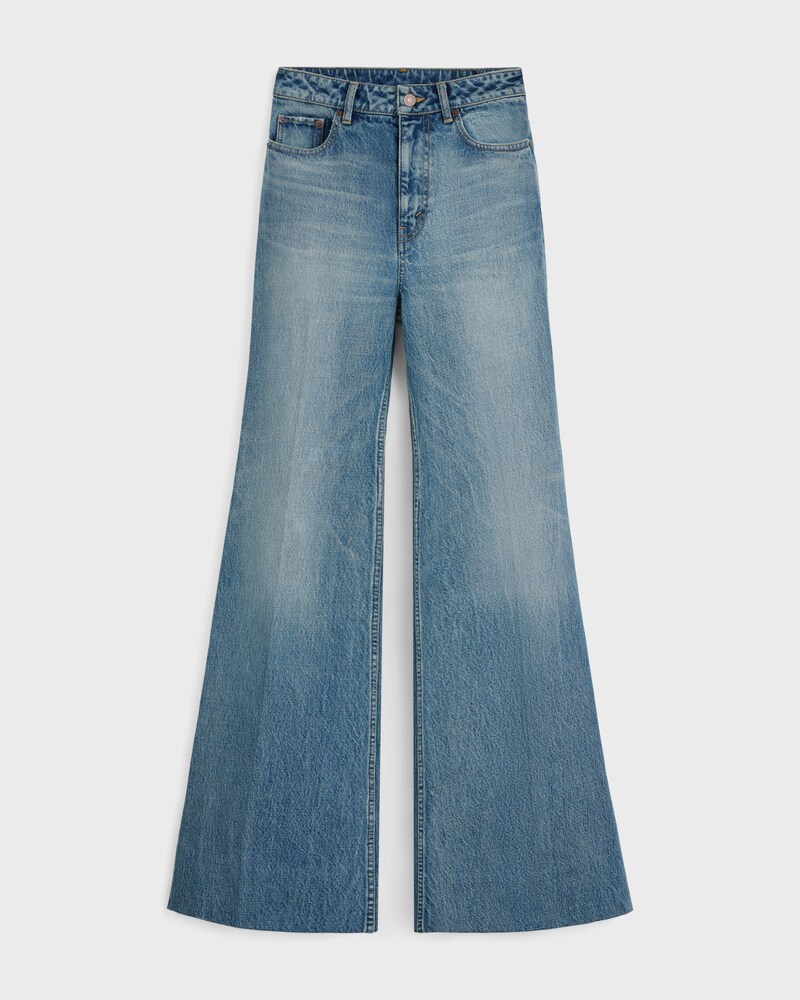 flare jeans 001 in denim - VIVIENNE GLASS -  - 1 | CELINE
