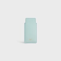 PEINE PEQUEÑO PARA EL CABELLO CON ESTUCHE DE PIEL DE BECERRO LISA - AZUL EMPOLVADO / MARFIL OSCURO - ACCESORIOS DE BELLEZA - 2 | CELINE