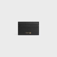 PORTE CARTES VEAU SOUPLE GRAINé - NOIR / ULTRA BLEU - NOUVEAUTÉS - 1 | CELINE