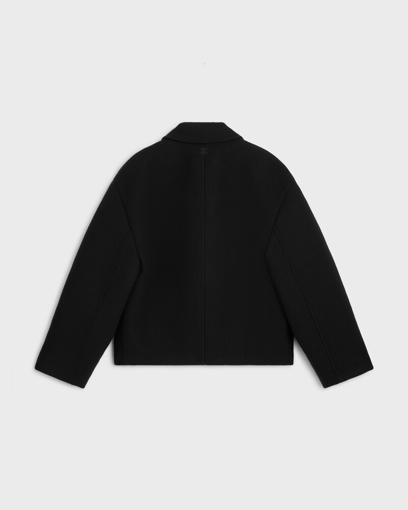 jacket IN DOUBLE-FACE WOOL FELT - BLACK -  - 1 | CELINE