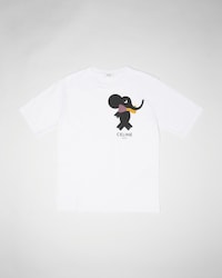 t-shirt IN cotton jersey - OPTIC WHITE / MULTICOLOR -  - 1 | CELINE