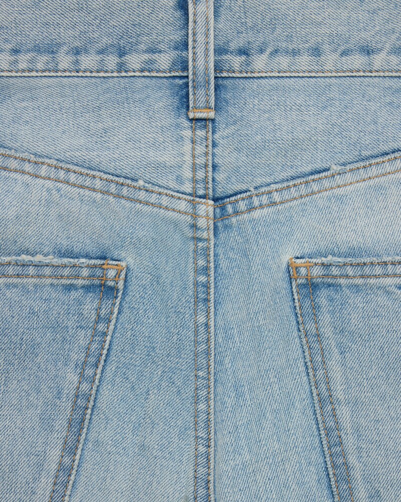 dylan flared jeans in rider wash denim - RIDER WASH -  - 1 | CELINE