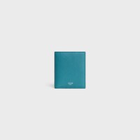 Compact Wallet IN GRAINED CALFSKIN - COBALT - WALLETS - 1 | CELINE