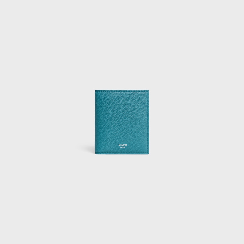 Compact Wallet IN GRAINED CALFSKIN - COBALT - DRAWING SERIES - 1 | CELINE
