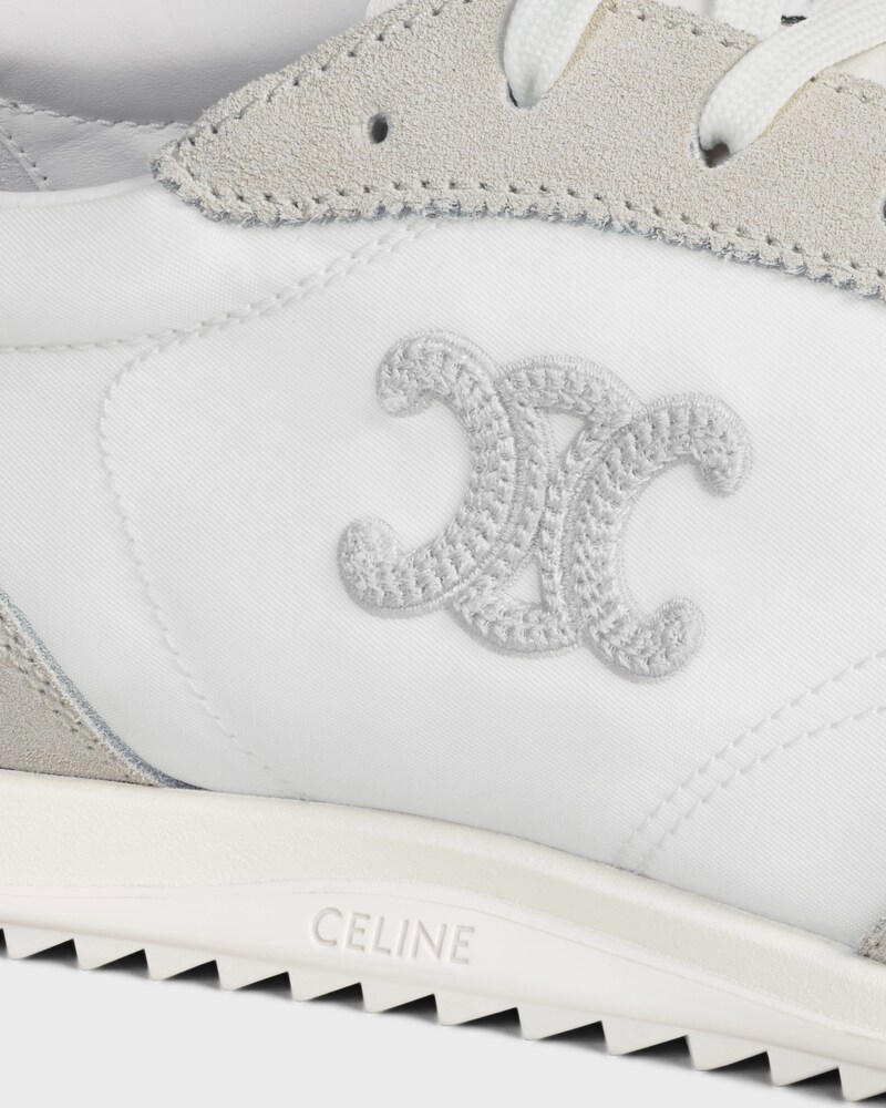 SNEAKER RACER EN NYLON, CUIR DE VEAU VELOURS ET CUIR DE VEAU - BLANC -  - 1 | CELINE