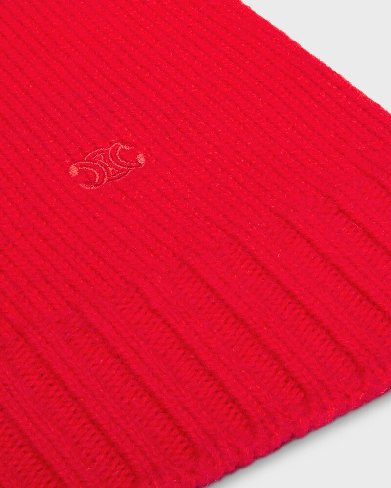 turtleneck sweater IN SEAMLESS CASHMERE - BRIGHT RED -  - 1 | CELINE