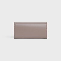 LARGE WALLET TRIOMPHE in Shiny calfskin - PEBBLE - WALLETS - 2 | CELINE
