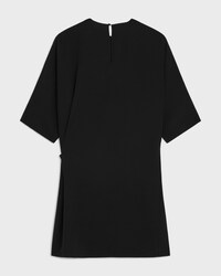 wrap dress IN CADY - BLACK -  - 2 | CELINE