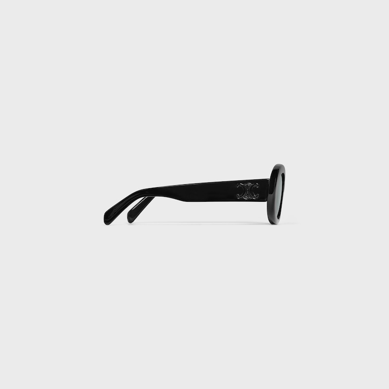 Triomphe 01 Sunglasses in Acetate - BLACK/BLACK -  - 1 | CELINE