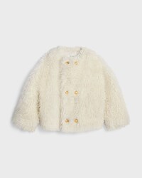 coat IN fluffy wool - CRAIE -  - 1 | CELINE