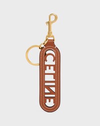 PERFORATED KEYRING CHARM CELINE IN SMOOTH CALFSKIN - TAN - BAG CHARMS - 2 | CELINE